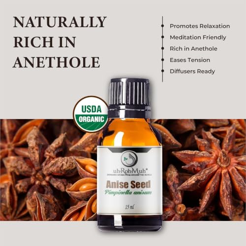 Anise Seed Organic Essential Oil - Steam Distilled Pure - Product Imagery