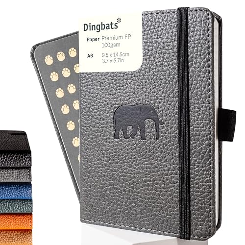 Dingbats* - Wildlife A6 Grid Pocket Notebook - PU Leather - Product Imagery
