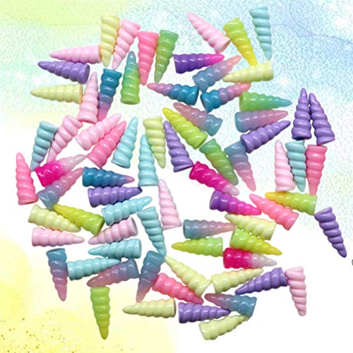 Toyvian Resin Unicorn Horn Spiral Toys Party Favor Decoration 10 - Product Imagery
