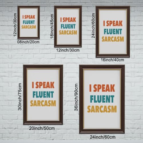 I Speak Fluent Sarcasm, Etsy Uk, Teen Room Print, Funny Teenager - Product Imagery