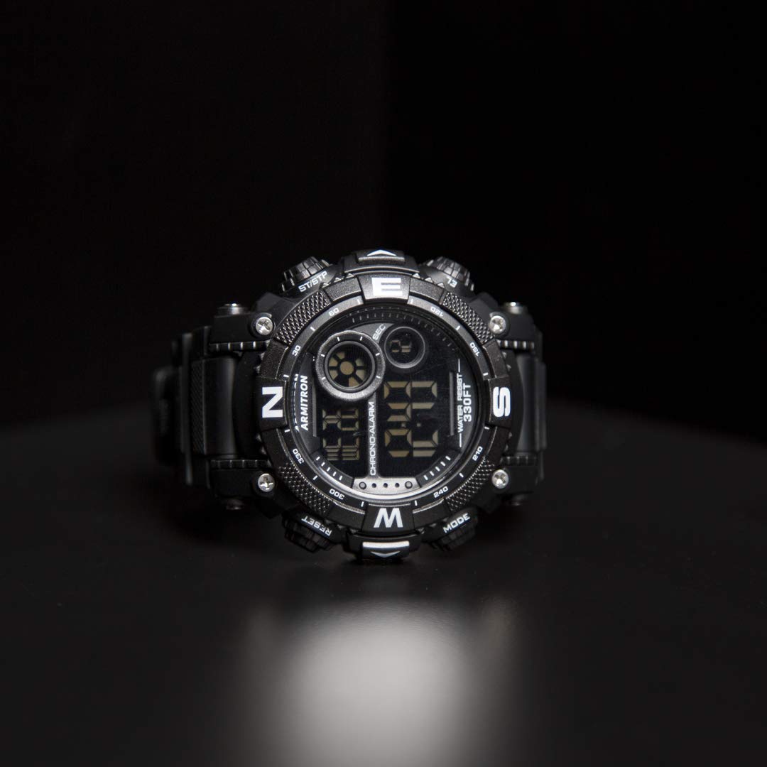 Armitron Sport Men's Digital Chronograph Resin Strap Watch, 40/8284 - View 4