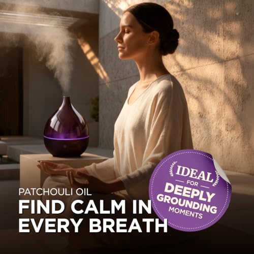 100% Pure Patchouli Essential Oil for Skin & Diffuser - 0.34 Fl - Product Imagery