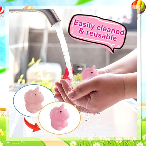 80 Pcs Party Favors for Kids 4-8, Kawaii Squishies Mochi Squishy - Product Imagery