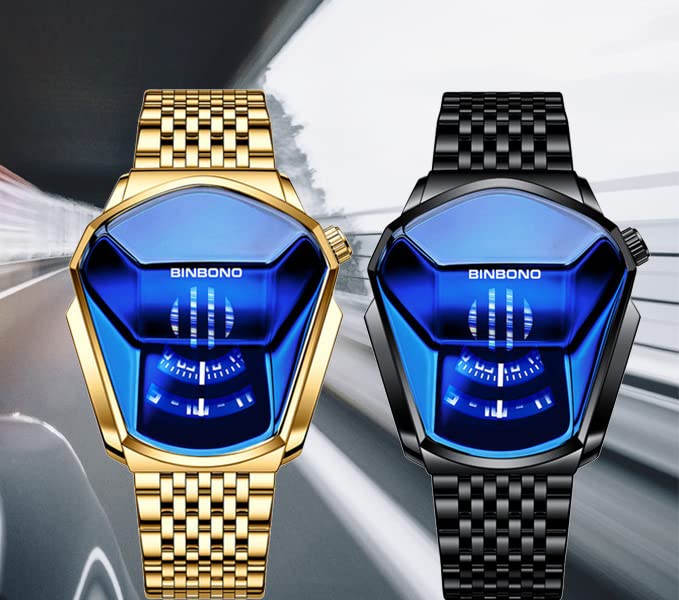 FANMIS Creative Men Digital Electronic Watch Silver Bracelet - Product Imagery