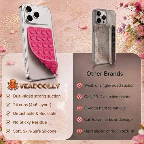 Pink 2Pack Otco budyy Silicone Double-Sided Suction Phone Case - Product Imagery