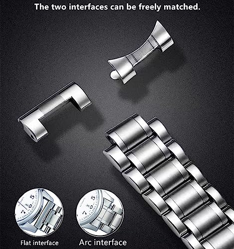 Stainless Steel Watch Band 14mm 15mm 16mm 17mm 18mm 19mm 21mm - Product Imagery