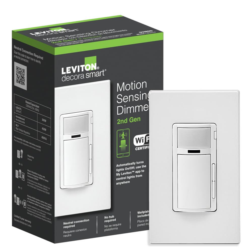 Leviton Decora Smart Switch, Wi-Fi, Works with Matter, Alexa, Goo - Leviton Official Product View 10