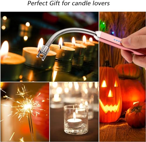 2 Pack Electric Candle Lighter, Birthday Christmas Stocking - Product Imagery