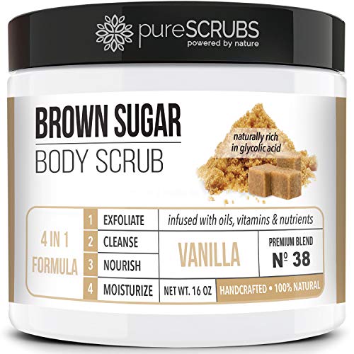 pureSCRUBS Premium Vanilla Brown Sugar Scrub, Exfoliating Body Scrub Set - pureSCRUBS Official Product View 1