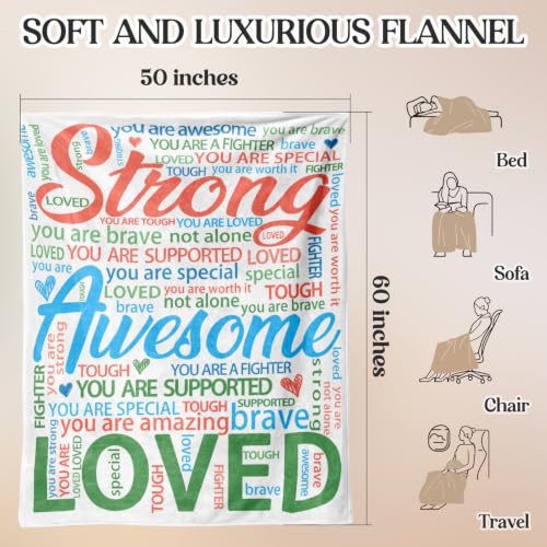 Super Soft Hug Blanket, Healing Get Well Soon Gift for Cancer - Product Imagery