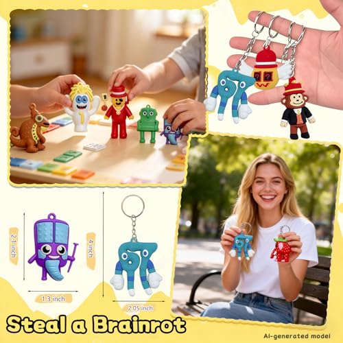 480 PCS Brainrot Themed Bundle – Brainrot Theme Decorations Set - Product Imagery