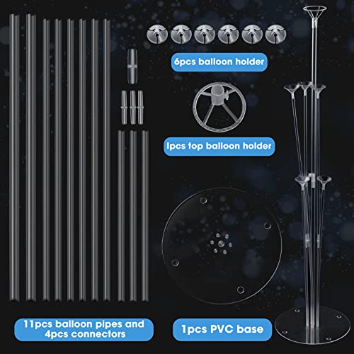 4 Sets Balloon Stand Kits, Balloon Sticks Holder with Base for - Product Imagery
