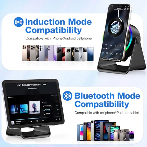 TARKARI Wireless Induction Speaker, 5 in 1 Bluetooth Speaker, - Product Imagery