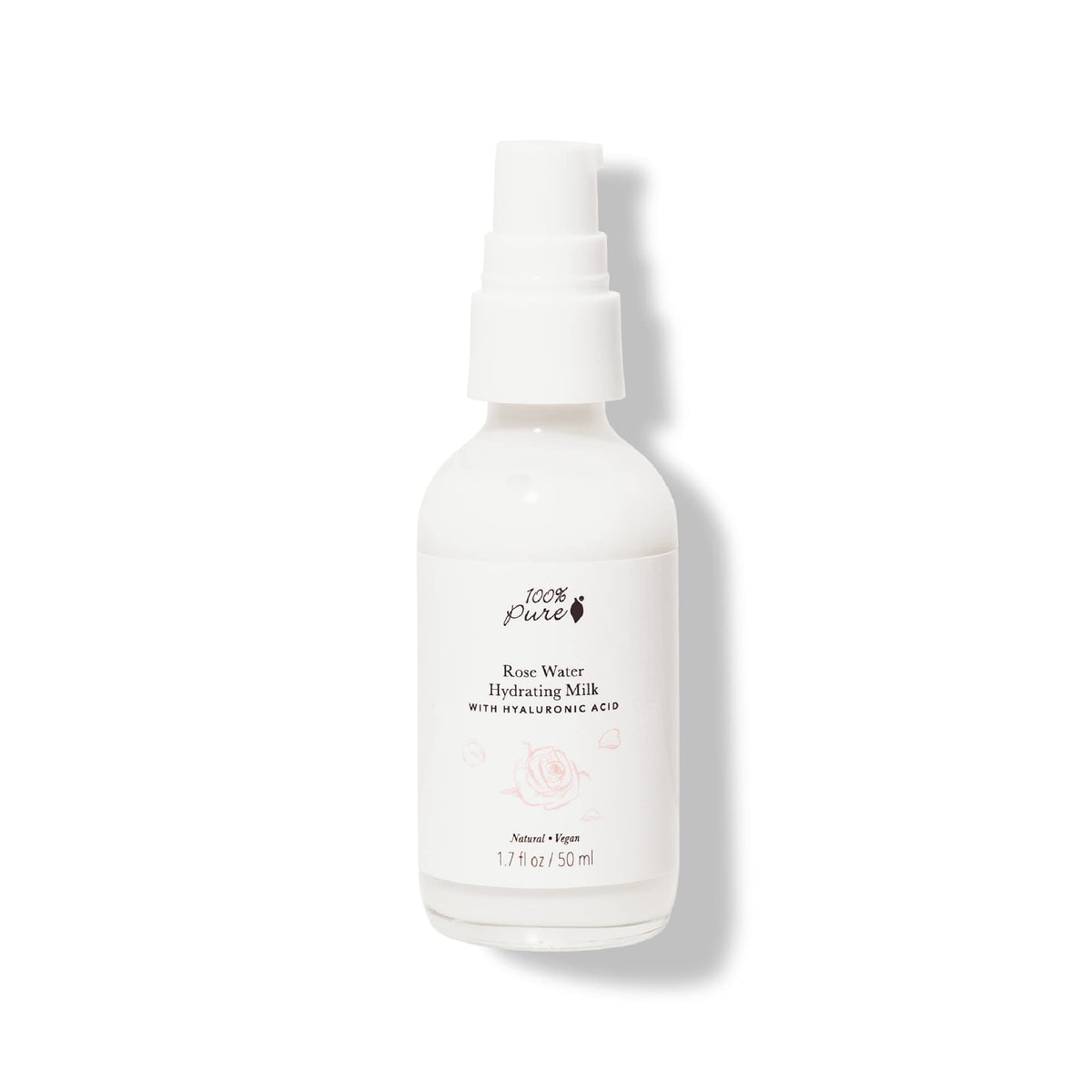 100 PURE Rose Water Hydrating Milk Hyaluronic Acid Squalane - 100% PURE Official Imagery - 2
