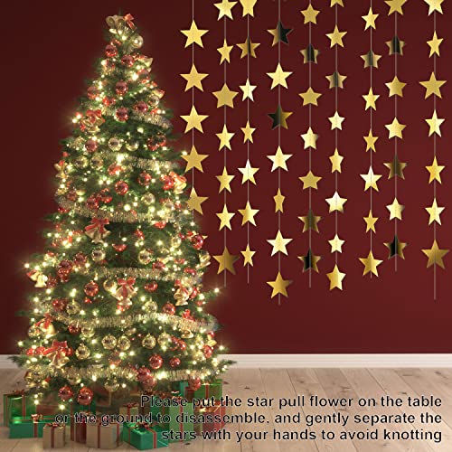 Glitter Star Garland Banner Decoration, 130 Feet Bright Star - Product Imagery