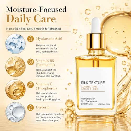 Silk Body Oil for Women,Perfume Oil Firming & Facial Serum – - Product Imagery