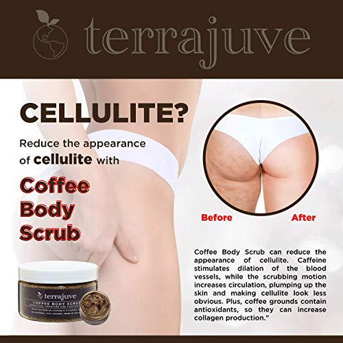Coffee Body Scrub Exfoliator for Cellulite by Terrajuve, - Product Imagery