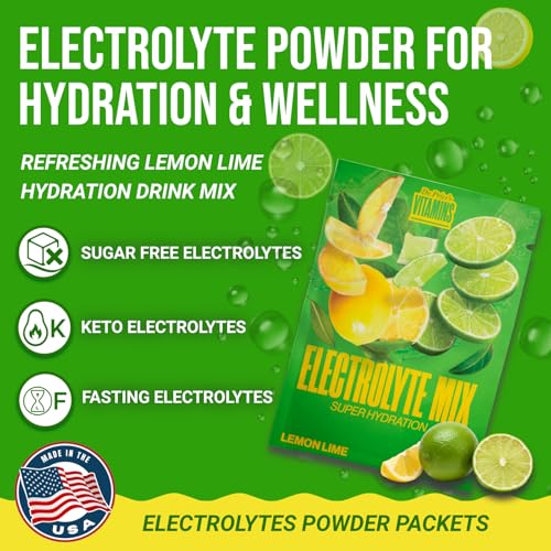 Dr. Price's Vitamins Electrolytes Powder Packets, Lemon Lime, 30 - Product Imagery