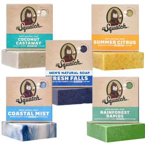 Dr Squatch Natural Men s Bar Soap Body Soap Bar - Dr. Squatch Official Imagery - 1