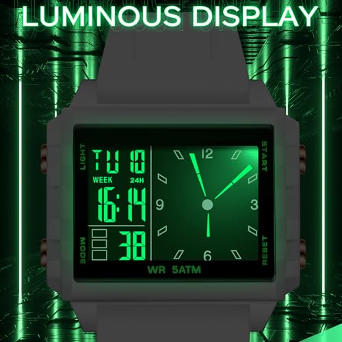 findtime Digital Watches for Men Women Waterproof Unique - Product Imagery