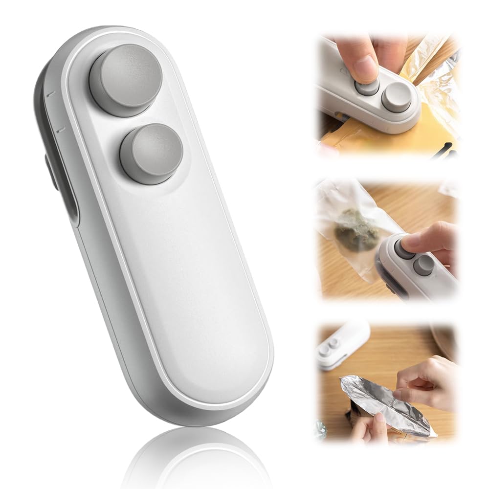 Mini Bag Sealer with Cutter and Magnet, 2026 New Portable - Product Imagery