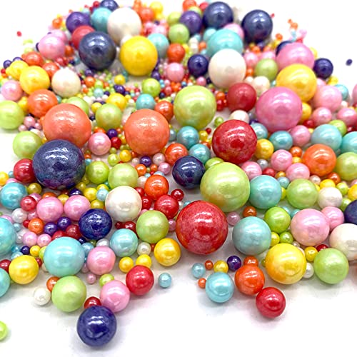 Weraru Edible Mixed Pearl Sugar Sprinkles Candy Mixing Size - Product Imagery