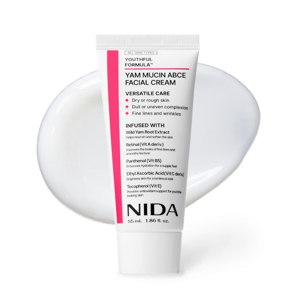 NIDA Youthful Formula™ Yam Mucin ABCE Facial Cream - Wild Yam Root Extract & - NIDA Official Product View 2