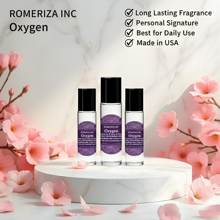 10ml Oxygen Woman Glass Bottle Fragrance Oil For Women - Product Imagery