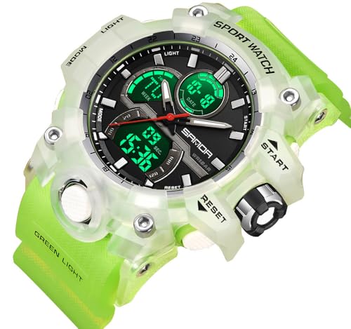 FANMIS Men Sports Outdoor Watch Analog Digital Multifunctional - Product Imagery