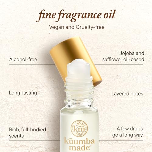 Kuumba Made Vanilla Musk Fragrance Oil Roll-On, Alcohol-Free, - Product Imagery