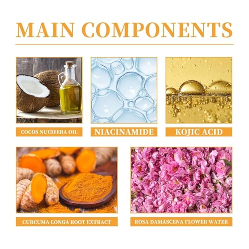 2 Pcs Turmeric Facial Cleanser, Nourish Skin Deep Cleansing - Product Imagery