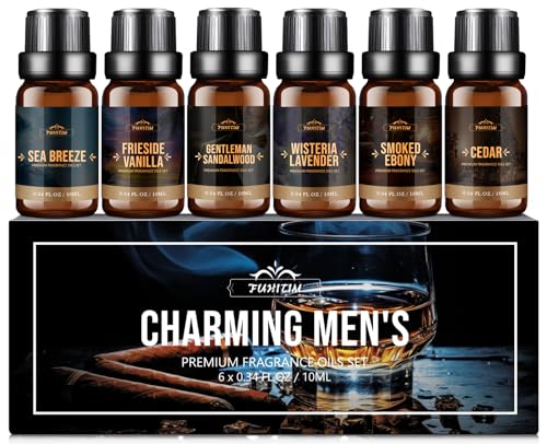 FUHITIM Fragrance Oil Charming Men's Set Diffuser Oil for Home（6 - Product Imagery