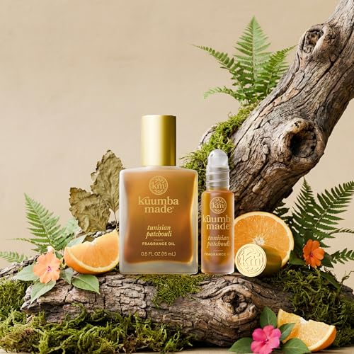 Kuumba Made Tunisian Patchouli Fragrance Oil Roll-On, Vegan, - Product Imagery