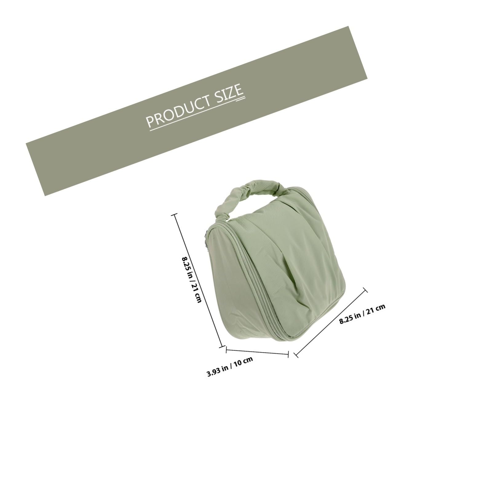 Healeved Large Capacity Cosmetic Travel Bag with Dry Wet Separation, Portable Makeup Organizer Bag for Women, Waterproof Green Toiletry Storage for Travel and Daily Use