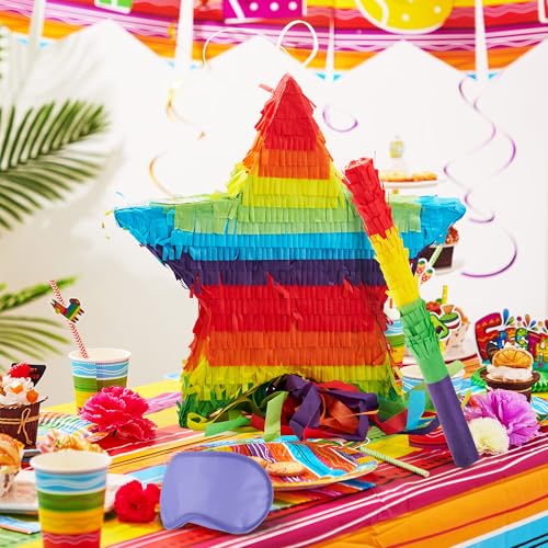 Cinco De Mayo Star Pinata 12.6 x 12.6 inches. Fiesta Party - Product Imagery