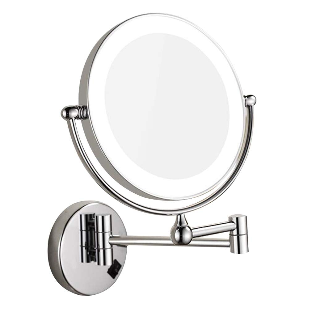Makeup Vanity Mirror LED Lighted Two Sided Bathroom Mirror - QOLOKAFG Official Imagery - 7