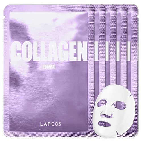 LAPCOS K Beauty Collagen Sheet - Skin Firming Face Mask (Pack... - Product Imagery