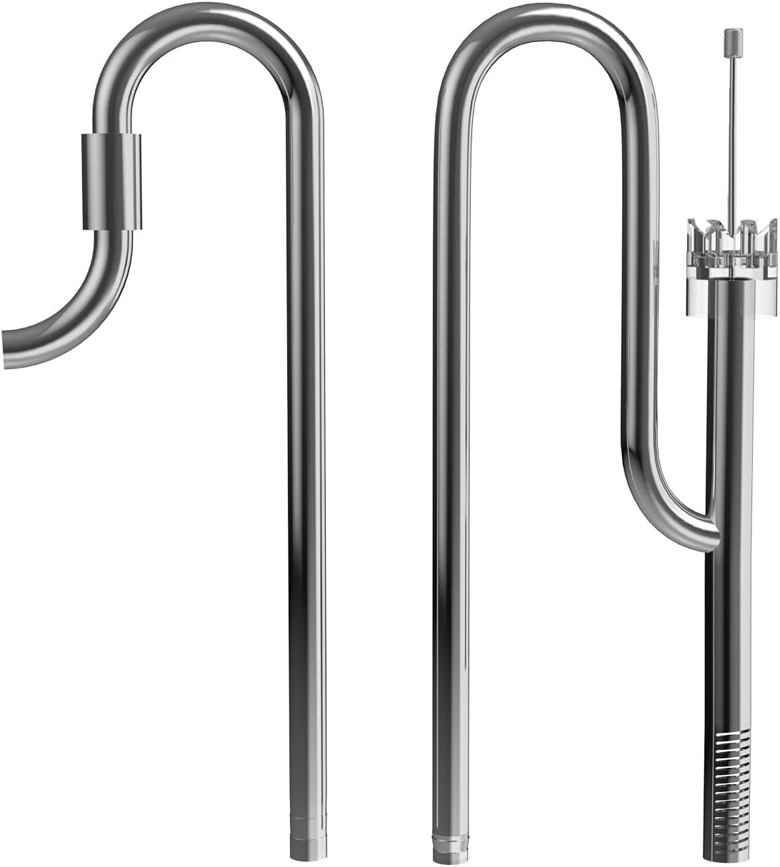 FZONE Aquarium Stainless Steel Skimmer Lily Pipes Inflow and - FZONE Official Imagery - 7