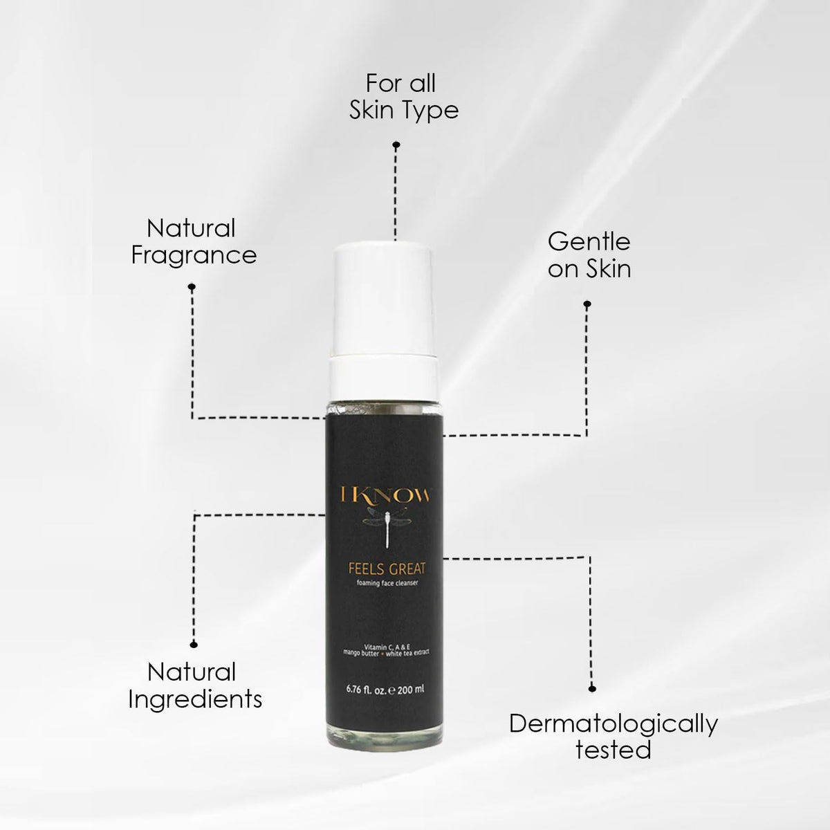 IKNOW FEELS GREAT Foaming Face Cleanser Gentle Facial - IKNOW Official Imagery - 6