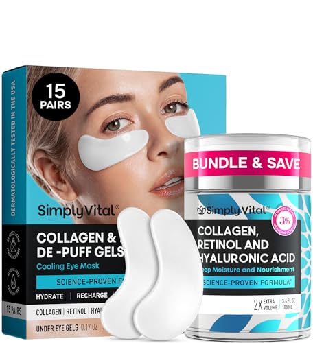 SimplyVital Collagen Cream 3 4 oz Collagen Eye Patches - SimplyVital Official Imagery - 1