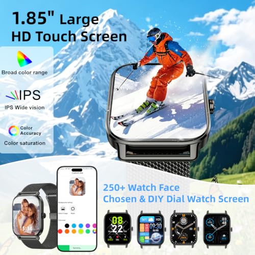 Smart Watch for Men Women Fitness Tracker: Make Answer Call - Product Imagery