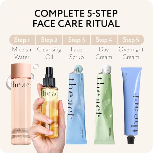 THE ACT 5-Step Face Care Set – Gift Set for Her Women Mom Wife - Product Imagery