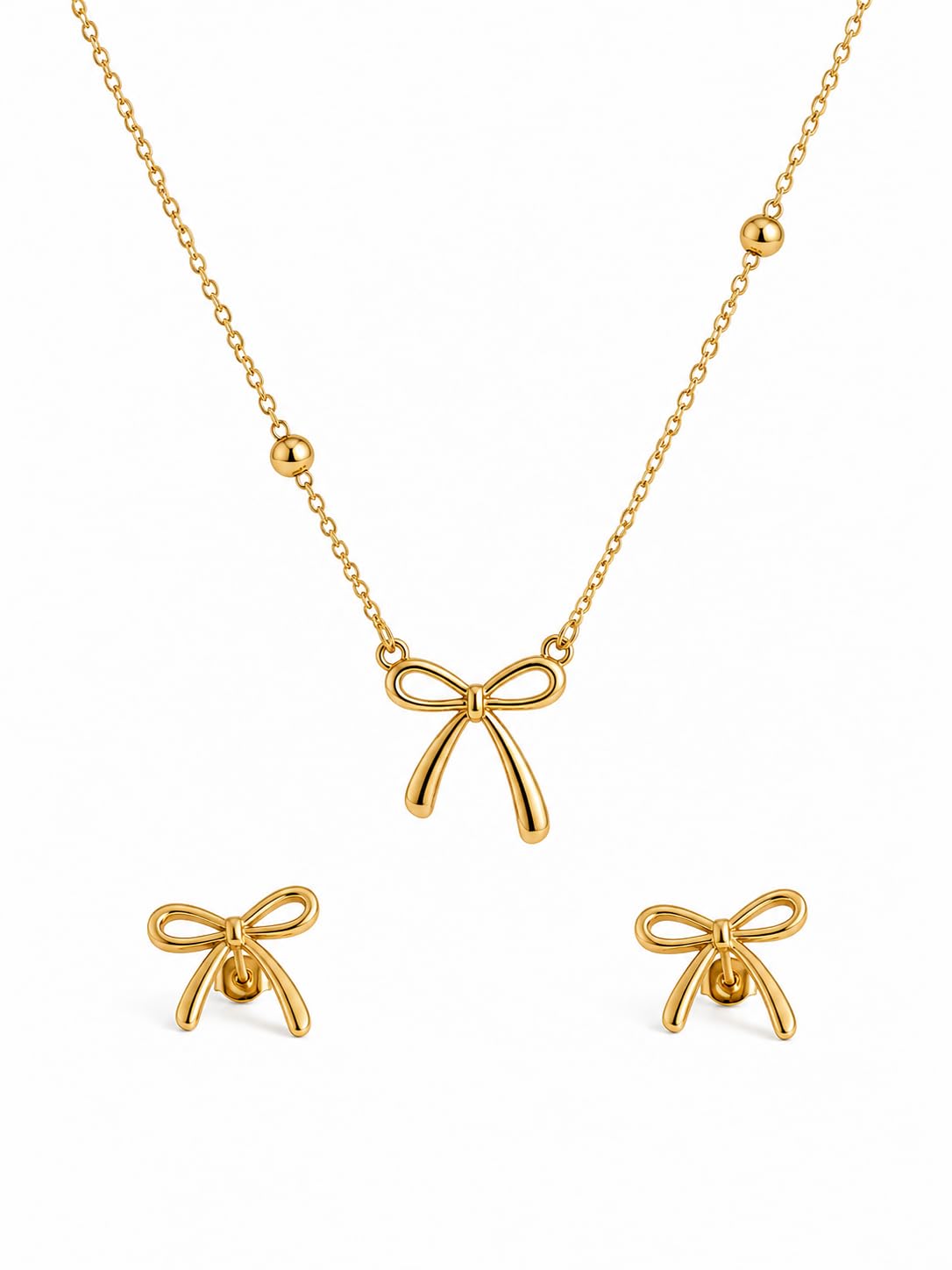 Solene 18K Gold Plated Hypoallergenic Stainless Steel - Amaazing, Inc. Official Imagery - 2