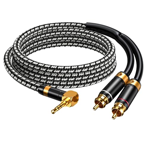 Wekuant Audiophile RCA Cable,   3.5mm Male to 2RCA Male Stereo Au by Wekuant - Angle View 1