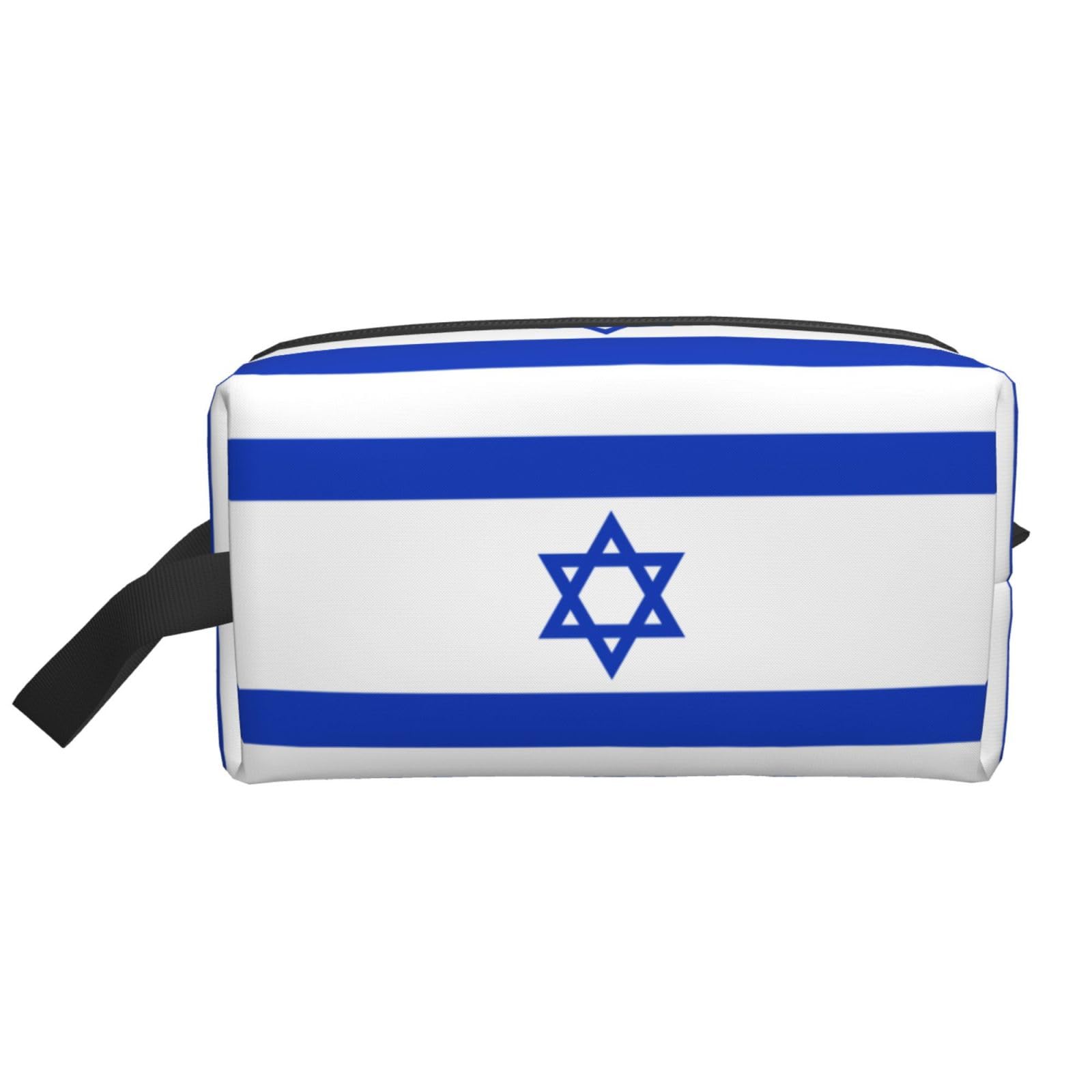 SXZVVBN Israeli flag Large Capacity Travel Toiletry Bag Durable Oxford Cloth Makeup Organizer Cosmetic Pouch