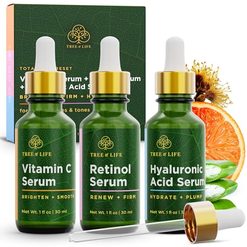 Tree of Life Face Serum Skin Care, Facial Serum and Men, Set of 3 - Tree of Life Official Product View 1