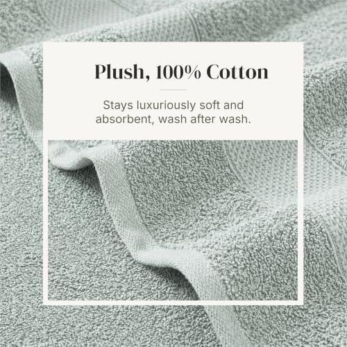 Modern Threads 6 Piece Bath Towel Set – Bathroom Towel Set with - Product Imagery