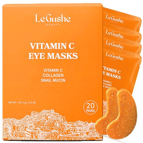Vitamin C Eye Patches with Collagen and Snail Mucin, Aloe Vera - Product Imagery