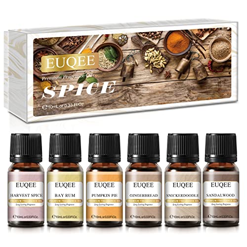 EUQEE 6PCS Spice Autumn Fragrance Oil Set, Scented Oils for - Product Imagery