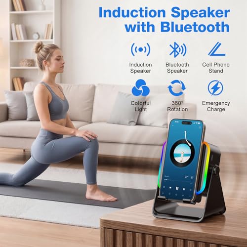 TARKARI Wireless Induction Speaker, Bluetooth Speaker, Phone - Product Imagery